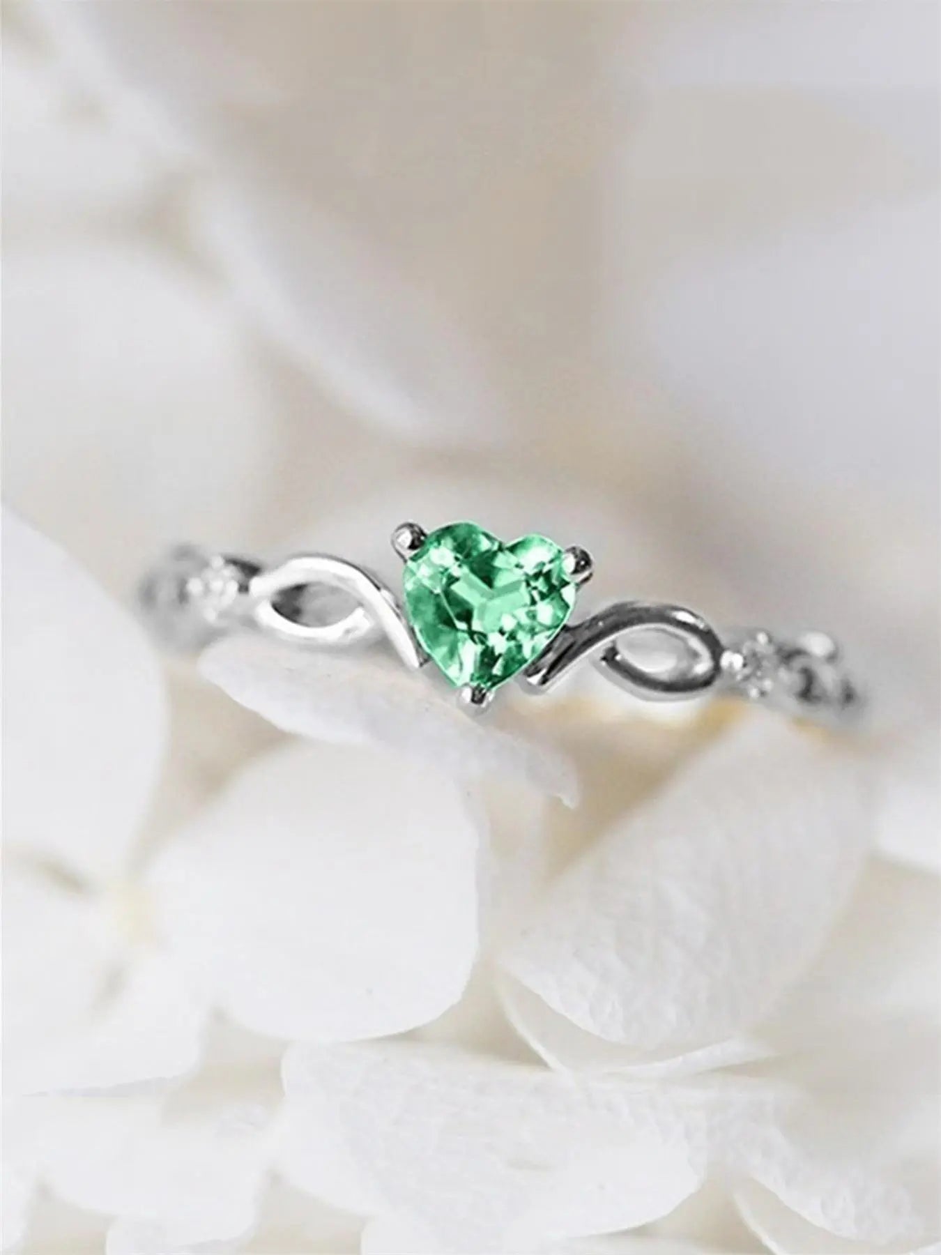 Mother's Day Gift Women's Elegant Rhinestone Decor Heart Design Promise Ring, 1 Piece Trendy Exquisite Engagement Ring, Chic F ashionable Dainty Jewelry As Gift for Girlfriend, Wedding Promise Rings, Promise Ring Gf HNJZ0027