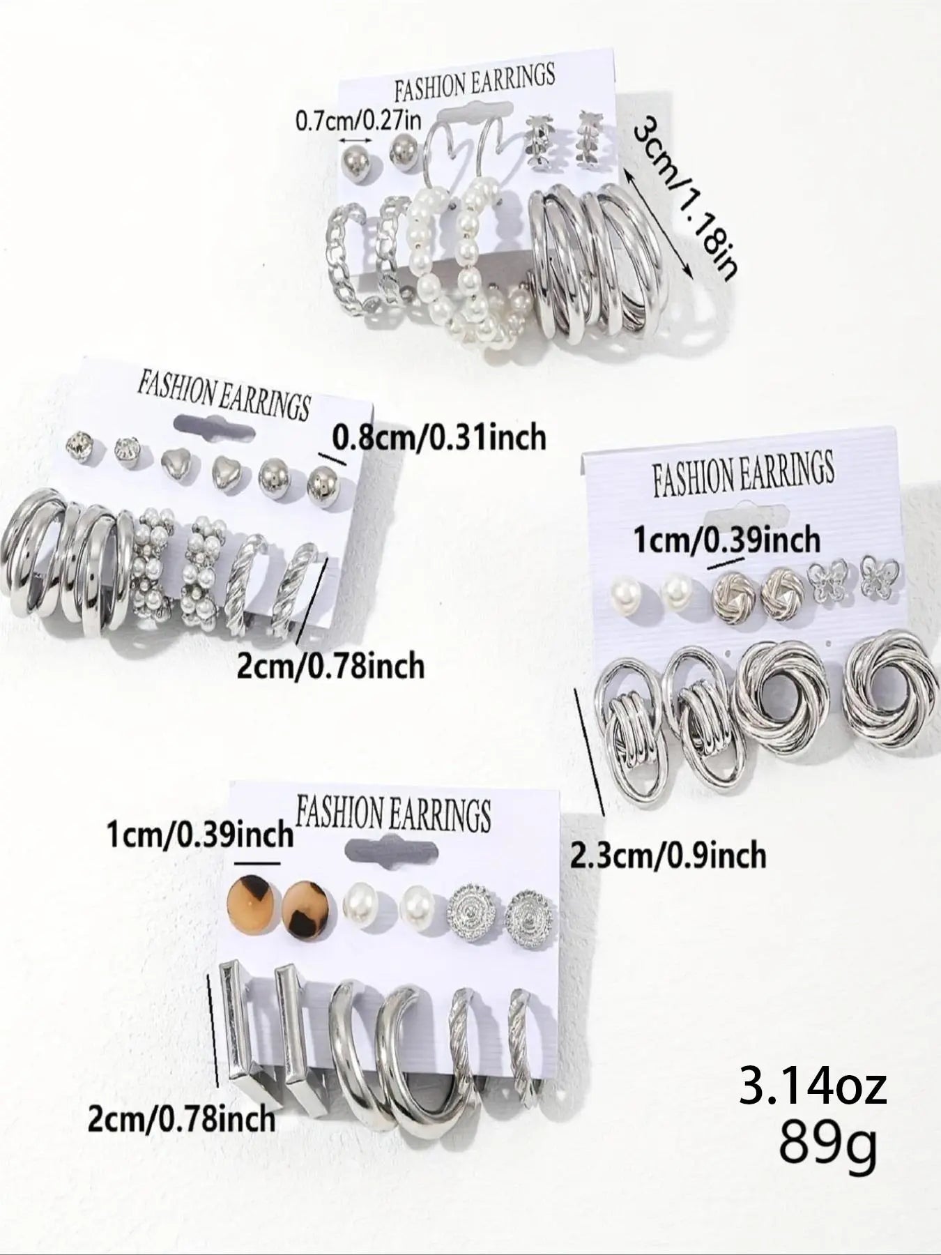 Mother's Day Gift Faux Pearl & Rhinestone Decorated Heart & Butterfly Design Stud Earrings As Gift, 2024 New Dainty Jewelry for Daily Clothing Decor, Party, High Quality Earrings, Trendy Jewelry HNEH0024