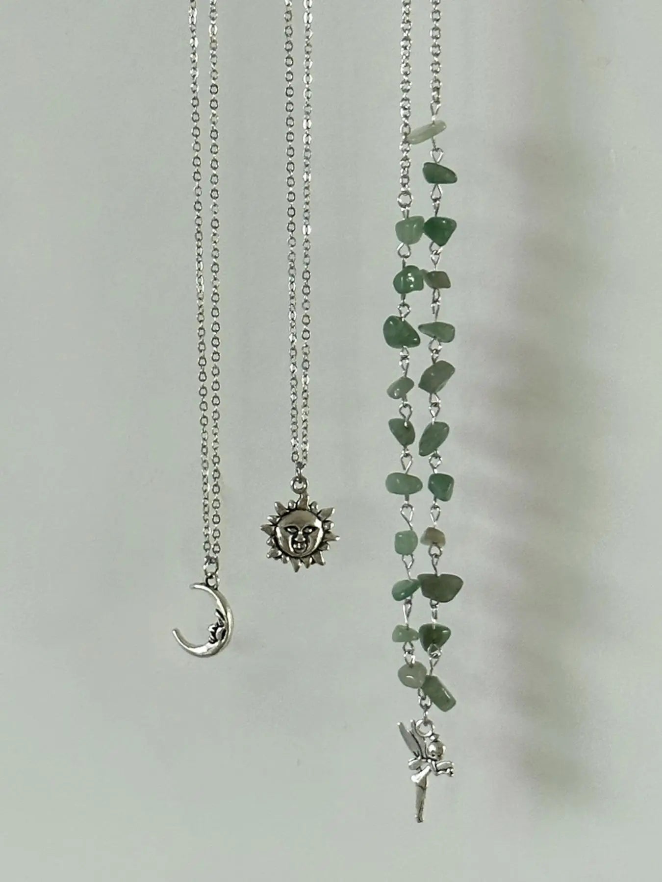 Women's Boho Style Beaded & Pendant Necklace, Vintage Trendy Beaded & Pendant Necklace, Fashionable Jewelry for Women As Gift without Box, Celestial Necklace HNXL0031