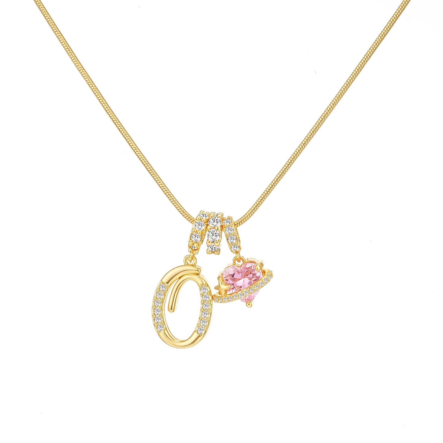Art-designed personalized name letter necklace, free of allergenic ingredients, with adjustable size. It is an excellent Valentine's Day gift for women and girls HNXL0009