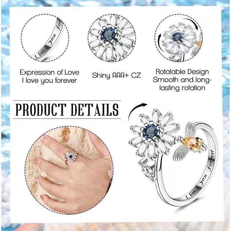 Worry Ring  Spinner Worry Rings-Fidget Ringsfidget ring spinner ring HNJZ0033