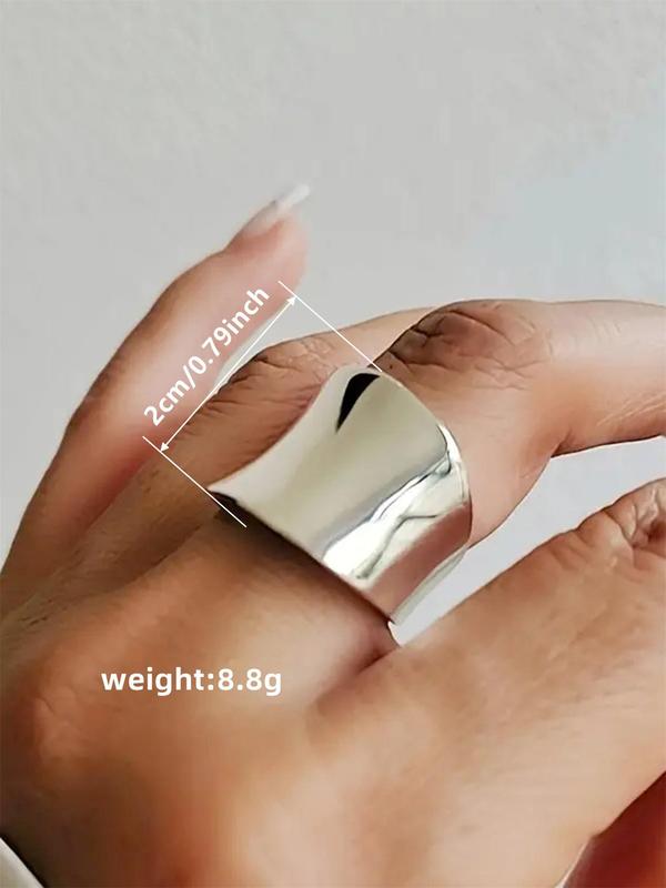 Fashionable Geometric Design Ring, Elegant Glittering Ring, Elegant Jewelry for Women for Party,  Rings for Women, Daily Clothing Decor, Trendy All-match & Exquisite Jewelry for Birthday Gift, Gifts for Her HNJZ0021