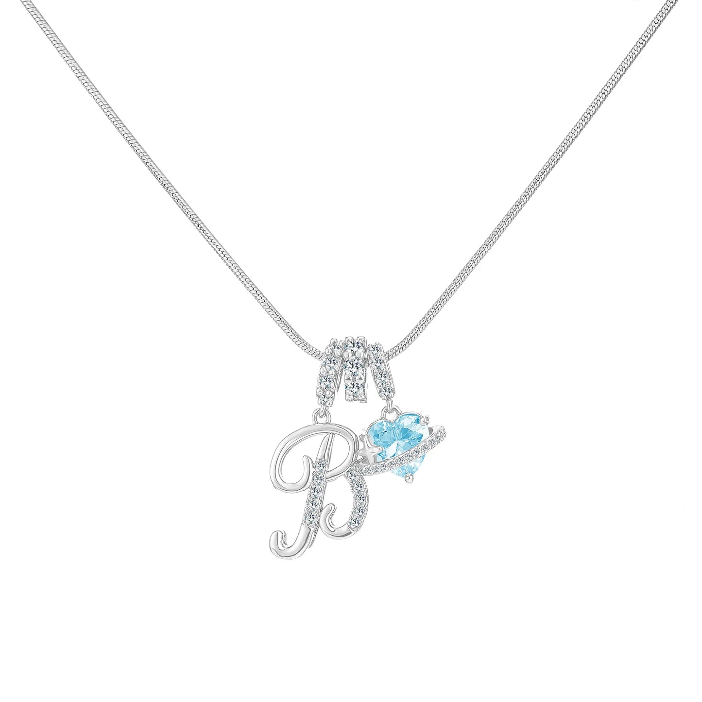 Art-designed personalized name letter necklace, free of allergenic ingredients, with adjustable size. It is an excellent Valentine's Day gift for women and girls HNXL0009