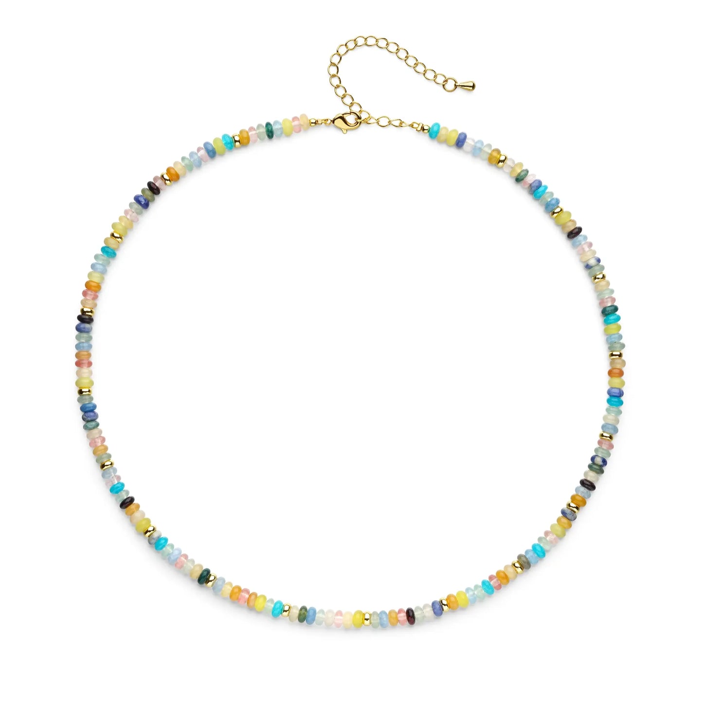 Boho Beaded Gemstone Necklace, Vibrant Mix & Creativity Crystal Energy, Gift for her, Friendship Necklace, Holiday Haul Deals, Colorful Energy Necklace, Spring Essentials, Meaningful Mother’s Day Gift for Mom HNXL0029