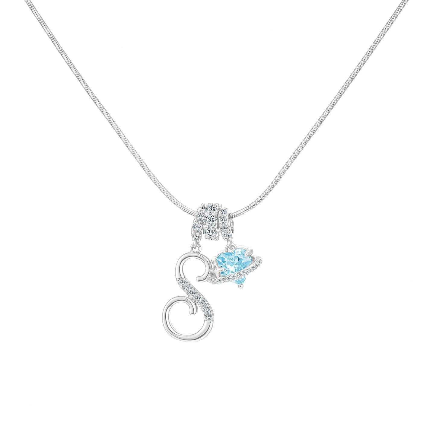 Art-designed personalized name letter necklace, free of allergenic ingredients, with adjustable size. It is an excellent Valentine's Day gift for women and girls HNXL0009