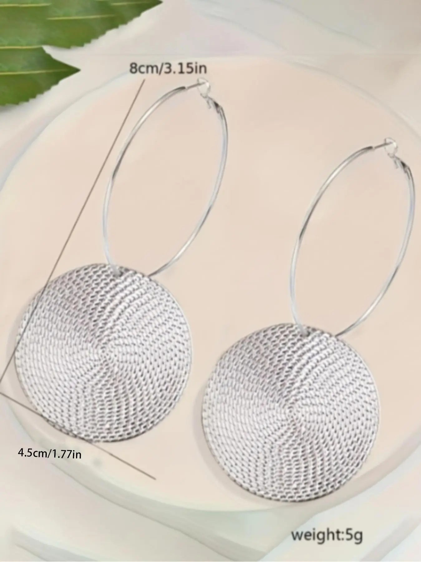 Fashionable Round Shaped Hoop Earrings, Circle Shape Earrings, Fashion Jewelry for Party, Daily Clothing Decor, Trendy All-match & Exquisite Jewelry for Birthday Gift HNEH0009