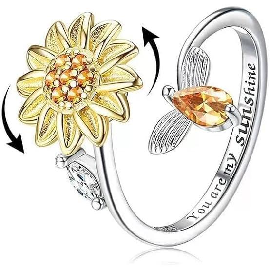 Worry Ring  Spinner Worry Rings-Fidget Ringsfidget ring spinner ring HNJZ0033
