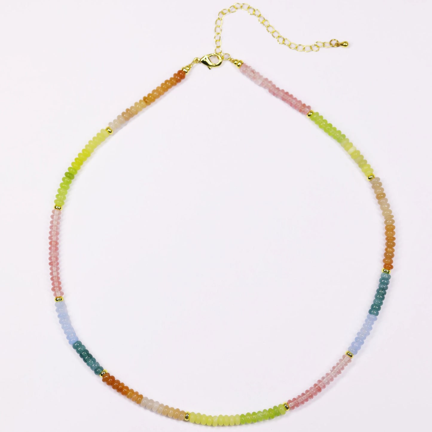 Boho Beaded Gemstone Necklace, Vibrant Mix & Creativity Crystal Energy, Gift for her, Friendship Necklace, Holiday Haul Deals, Colorful Energy Necklace, Spring Essentials, Meaningful Mother’s Day Gift for Mom HNXL0029