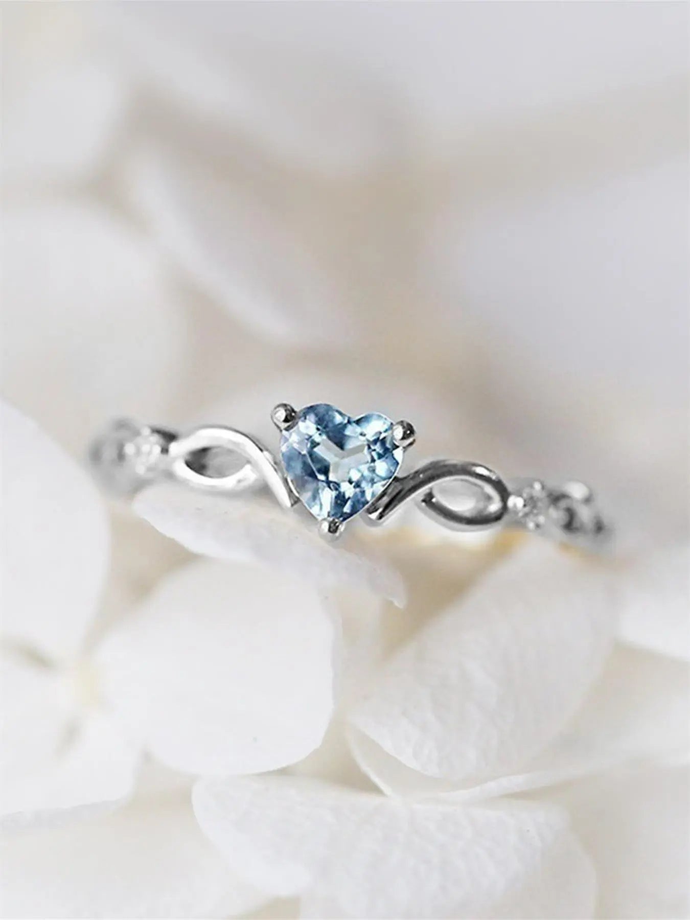 Mother's Day Gift Women's Elegant Rhinestone Decor Heart Design Promise Ring, 1 Piece Trendy Exquisite Engagement Ring, Chic F ashionable Dainty Jewelry As Gift for Girlfriend, Wedding Promise Rings, Promise Ring Gf HNJZ0027