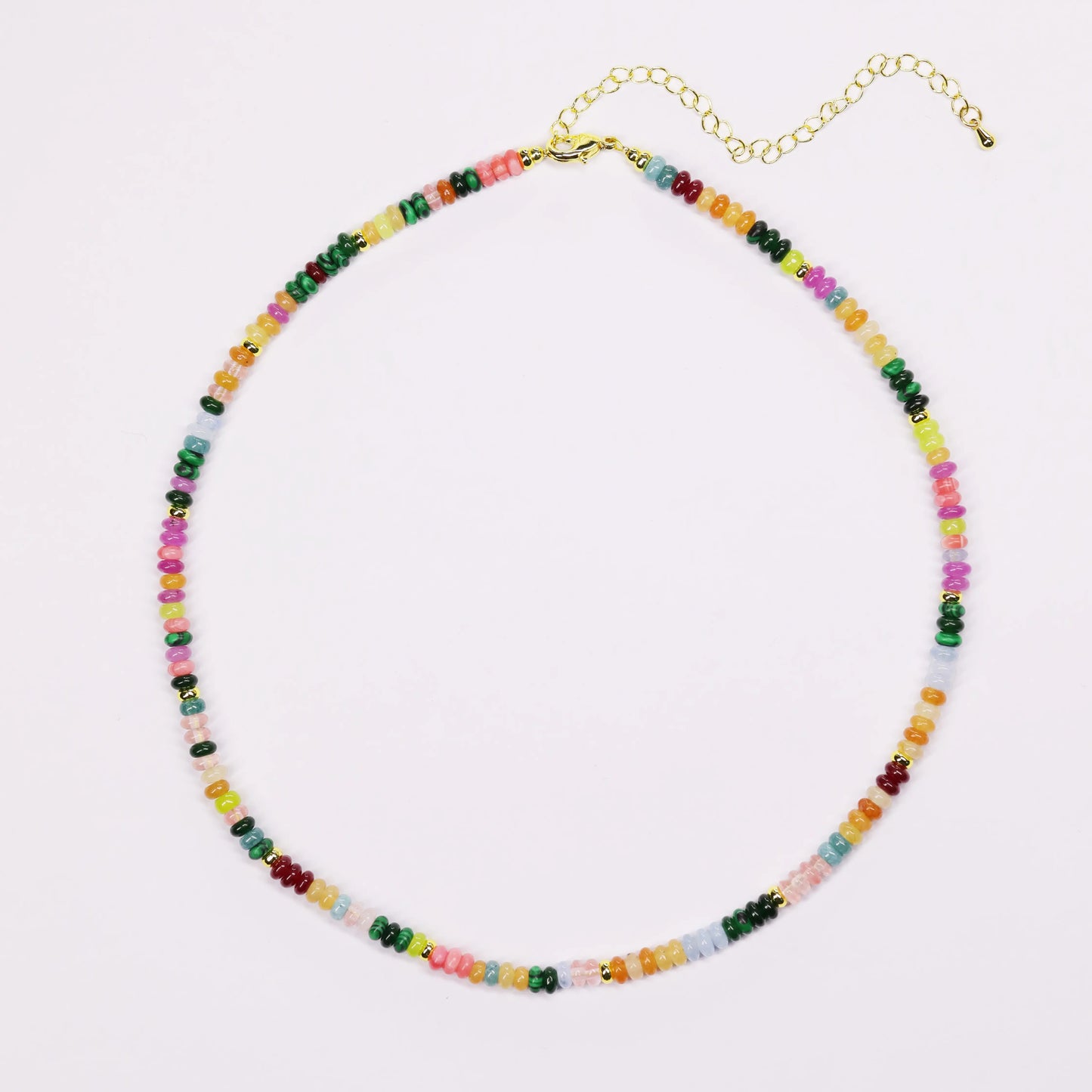 Boho Beaded Gemstone Necklace, Vibrant Mix & Creativity Crystal Energy, Gift for her, Friendship Necklace, Holiday Haul Deals, Colorful Energy Necklace, Spring Essentials, Meaningful Mother’s Day Gift for Mom HNXL0029