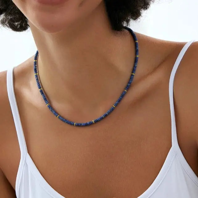 Boho Beaded Gemstone Necklace, Vibrant Mix & Creativity Crystal Energy, Gift for her, Friendship Necklace, Holiday Haul Deals, Colorful Energy Necklace, Spring Essentials, Meaningful Mother’s Day Gift for Mom HNXL0029