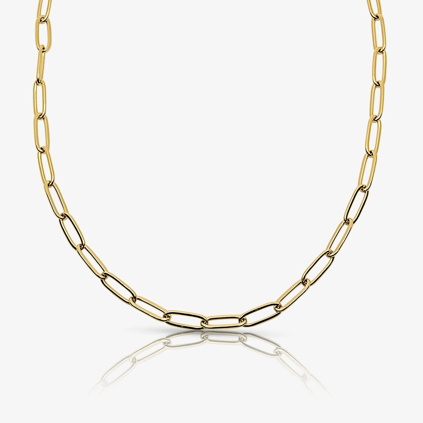Gold or Silver Plated Women's Waterproof Link Up Necklace HNXL0020