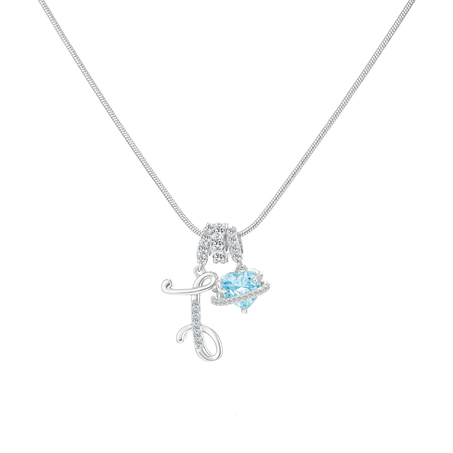 Art-designed personalized name letter necklace, free of allergenic ingredients, with adjustable size. It is an excellent Valentine's Day gift for women and girls HNXL0009