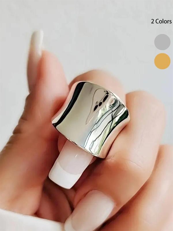 Fashionable Geometric Design Ring, Elegant Glittering Ring, Elegant Jewelry for Women for Party,  Rings for Women, Daily Clothing Decor, Trendy All-match & Exquisite Jewelry for Birthday Gift, Gifts for Her HNJZ0021
